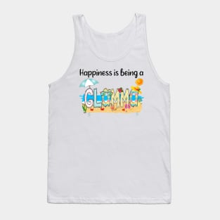 Happiness Is Being A Glamma Summer Beach Happy Mother's Day T-Shirt Tank Top